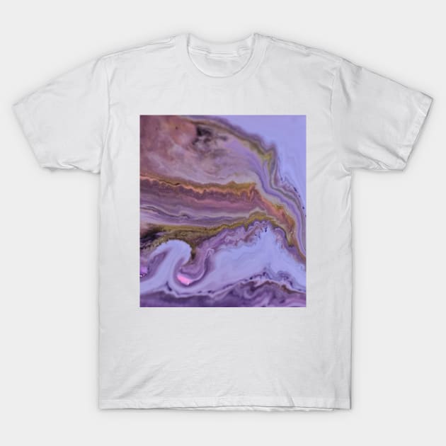 Purple Geode Marble T-Shirt by NewburyBoutique